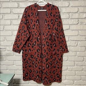 Torrid Maroon and Black Knit Sweater